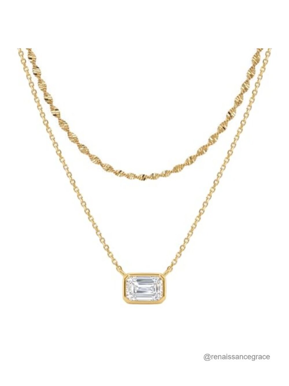 14K Gold Plated Layered Choker Necklace Set Women Dainty